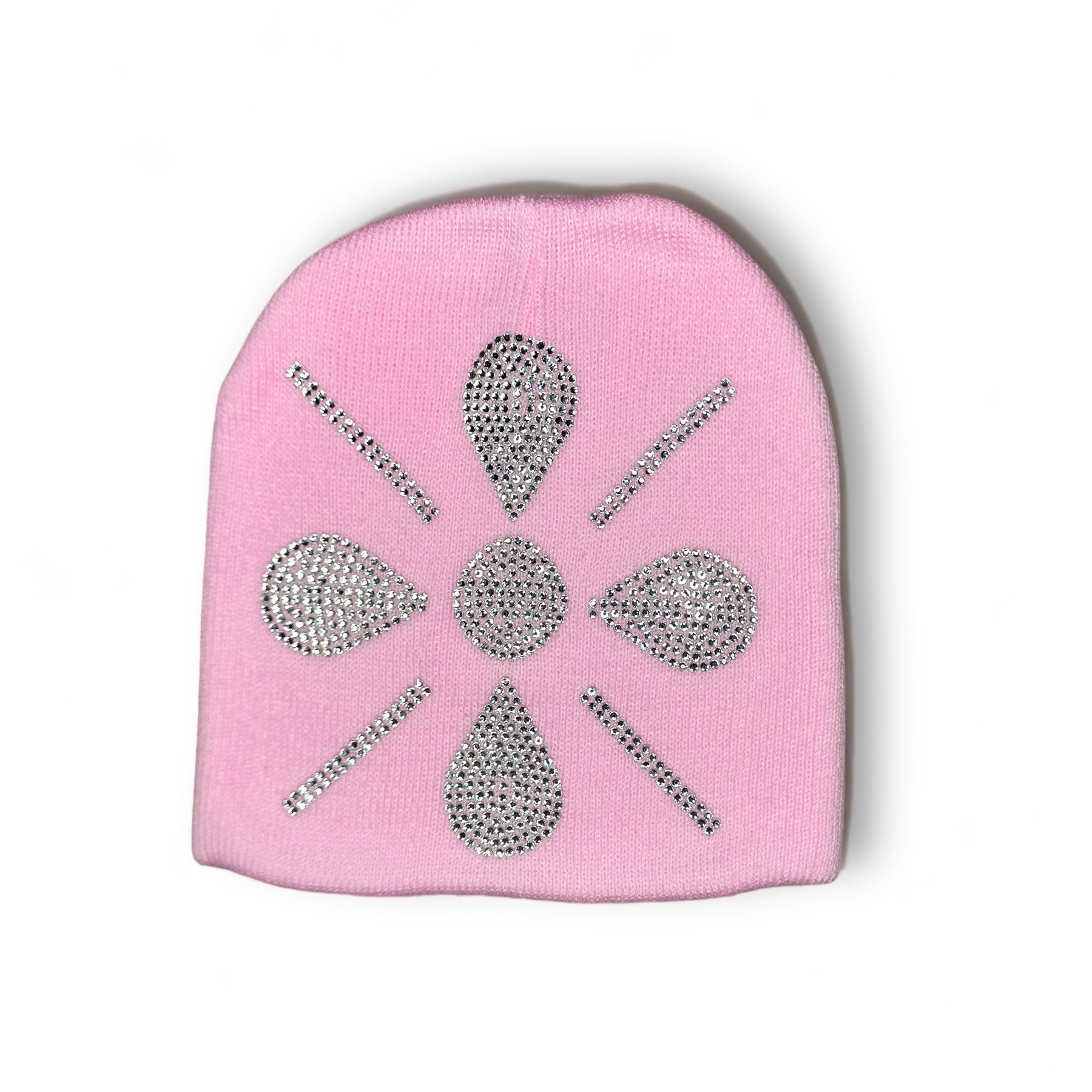 CORE LOGO RHINESTONE BEANIE - PINK