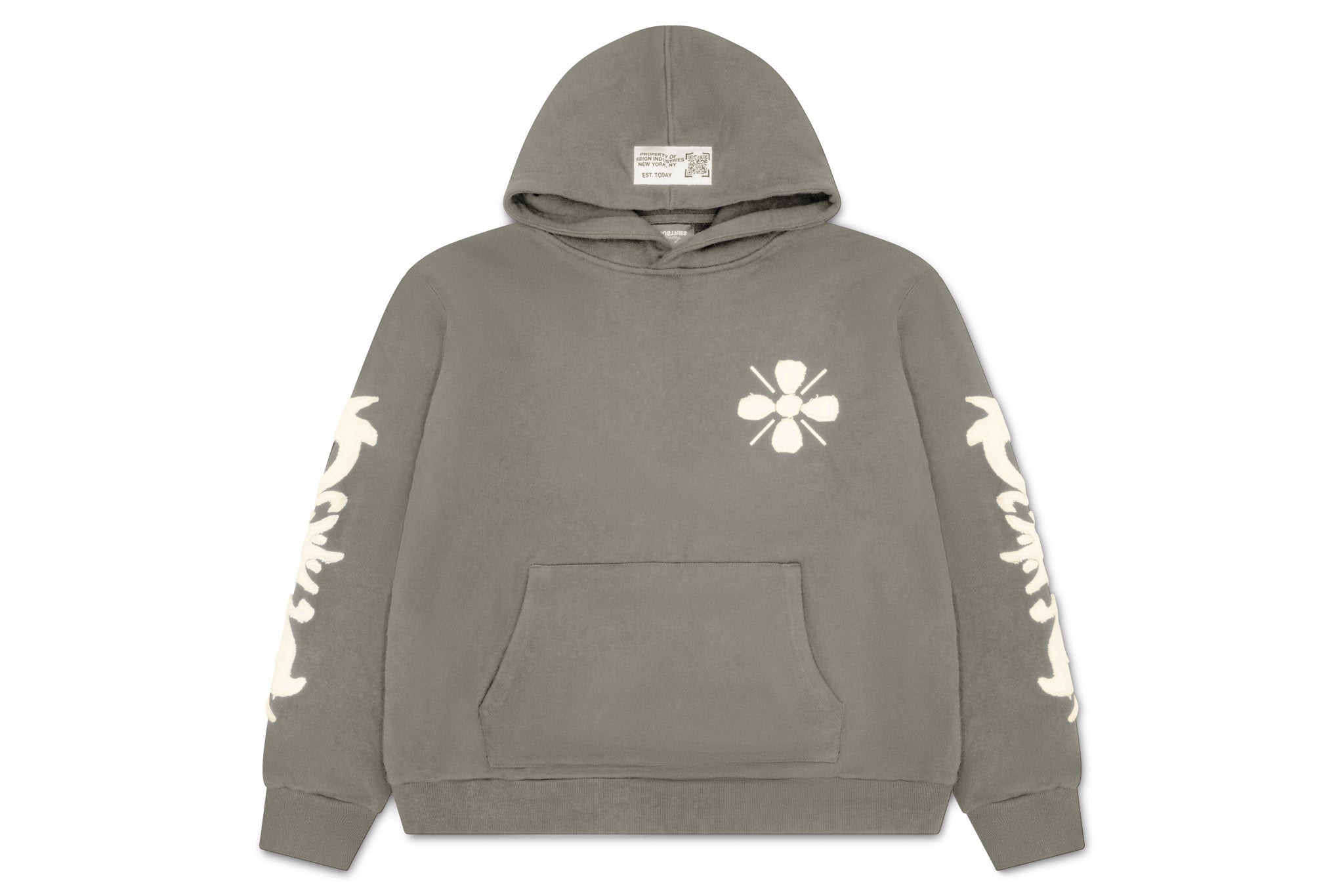 "SUN FLAME" HOODIE - GREY