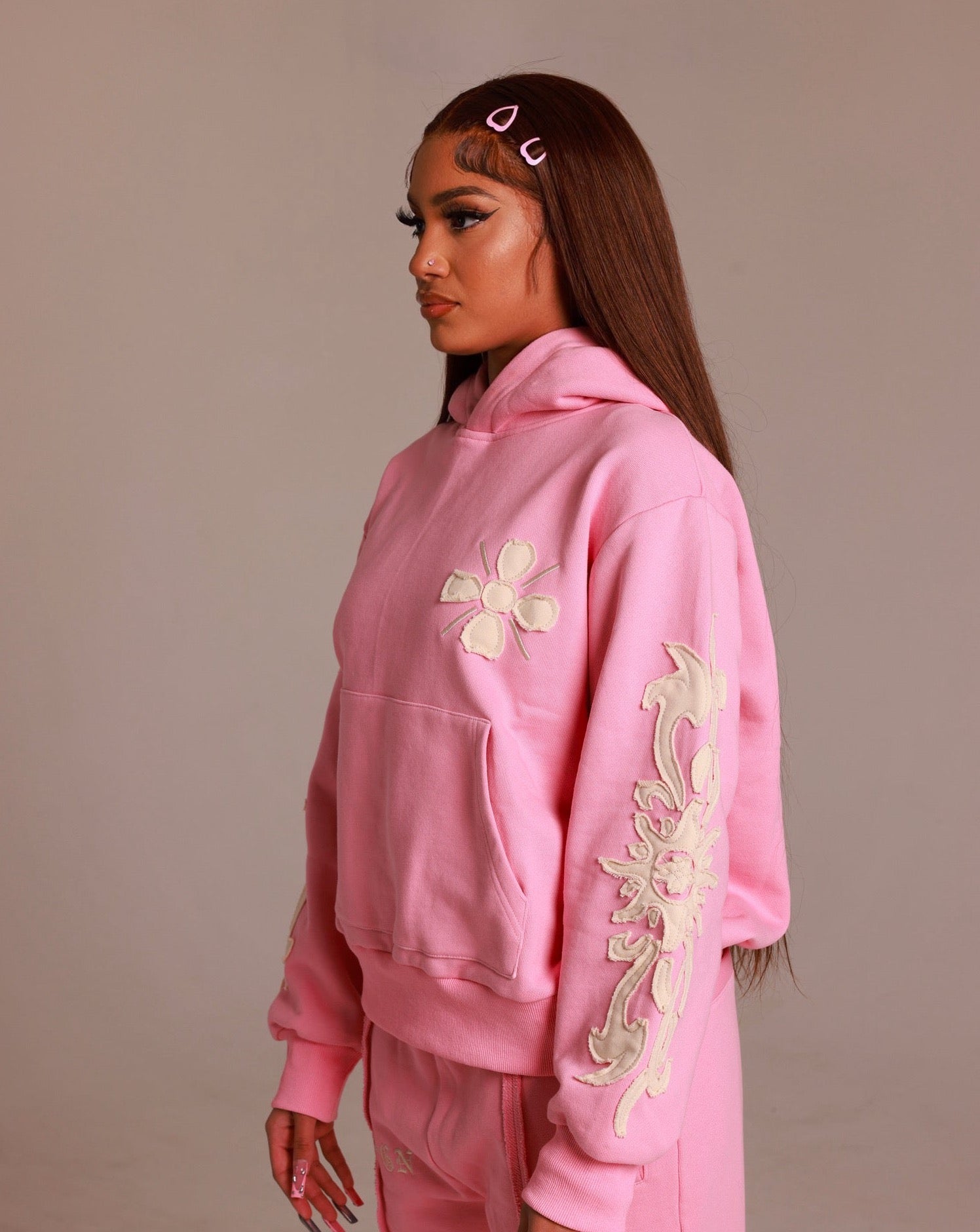 "SUN FLAME" HOODIE - PINK