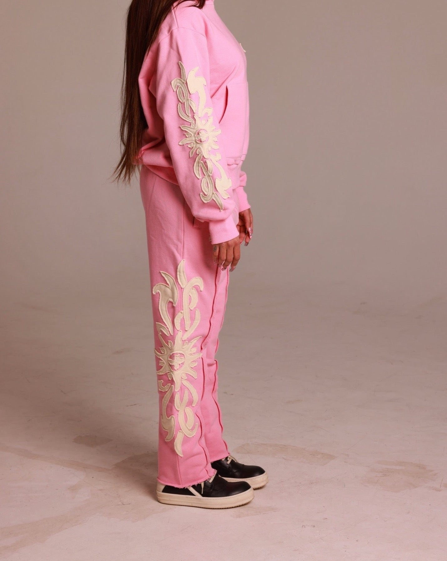 "SUN FLAME" SWEATPANTS - PINK